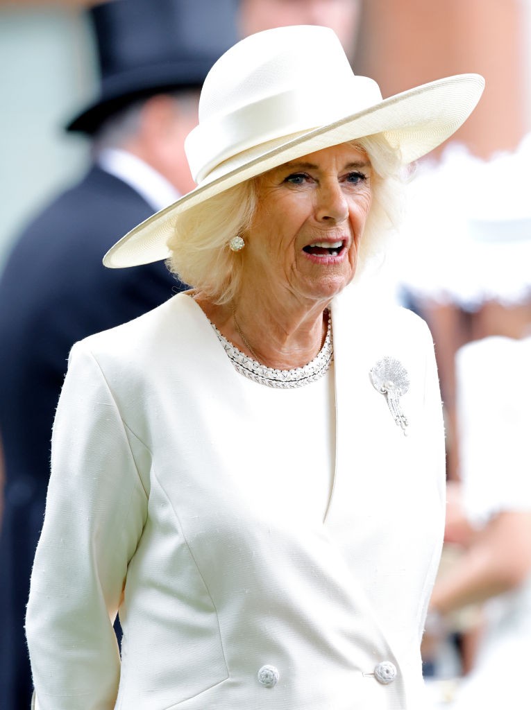 2023 júniusában Kamilla királyné egy elegáns, fehér ruhában és kabátban, valamint egy széles karimájú fehér kalapban vett részt a Royal Ascoton. Bár Kamilla mesésen festett, többen megkérdőjelezték, miért éppen a Dior márkára esett a választása. Ekkoriban ugyanis Meghan Markle azzal került a hírekbe, hogy sikertelenül próbált együttműködést kialakítani a márkával. Még ha a királyné nem is szándékosan utalt Meghan állítólagos visszautasítására, sokak szerint nem volt szerencsés éppen akkor ezt a márkát választani, ugyanis csak még tovább szította vele a feszültséget. 
