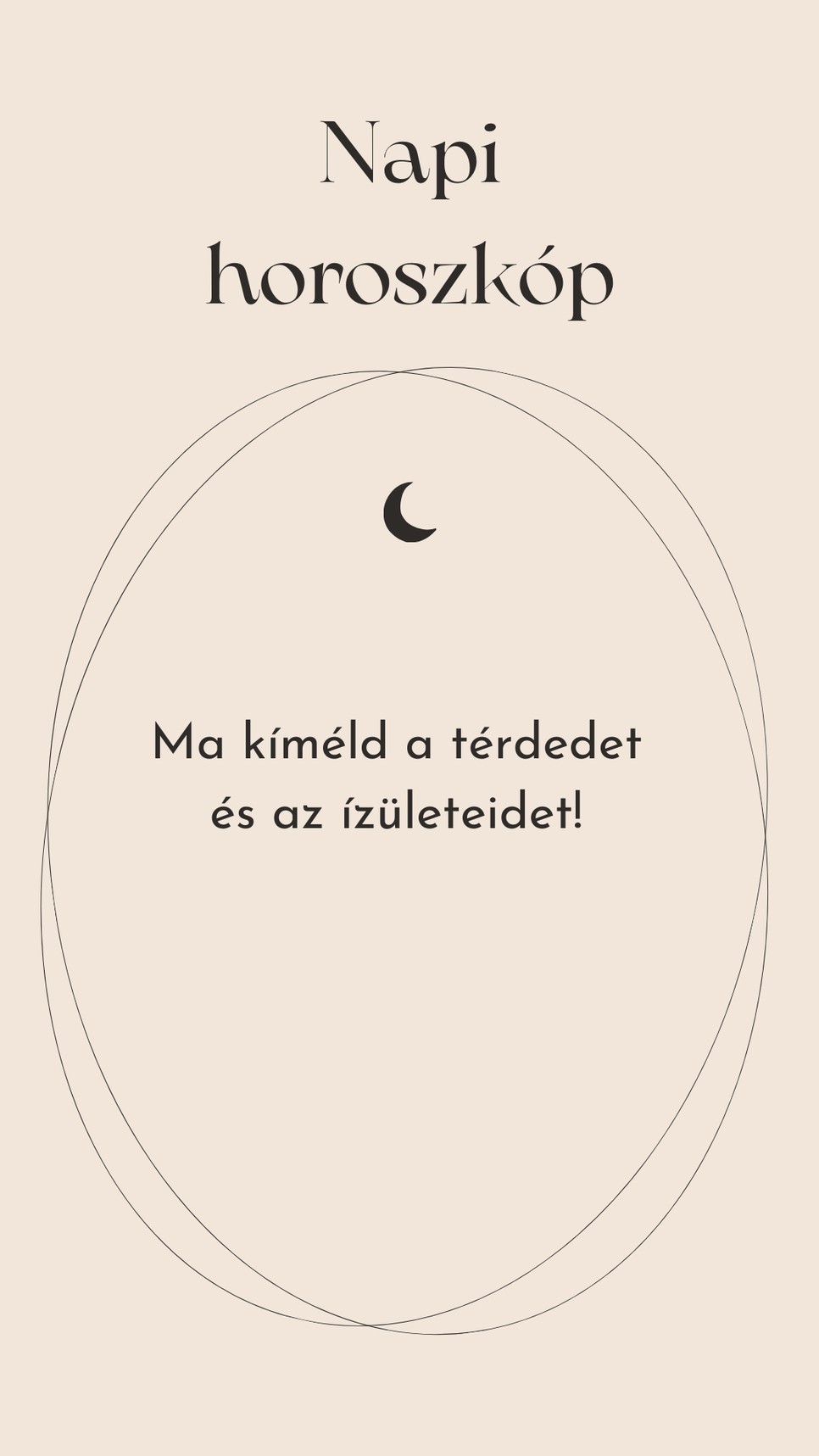 Ez a napi horoszkóp tanács