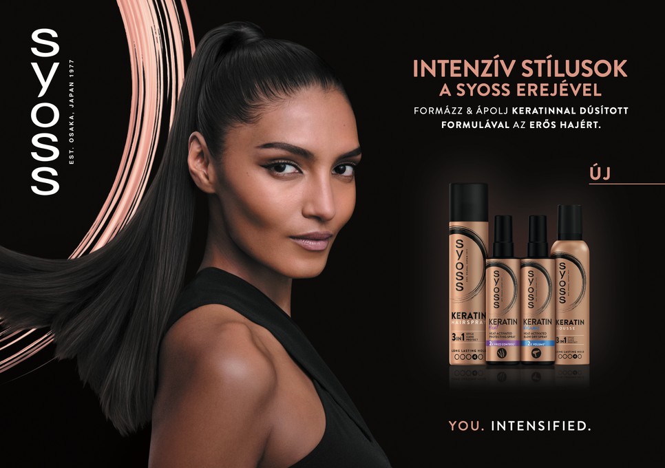 A Syoss Intenzív Keratin termékcsalád hajformázás közben is vigyáz hajad egészségére