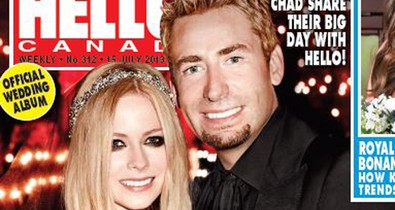 Még a csokor is fekete volt Avril Lavigne esküvőjén