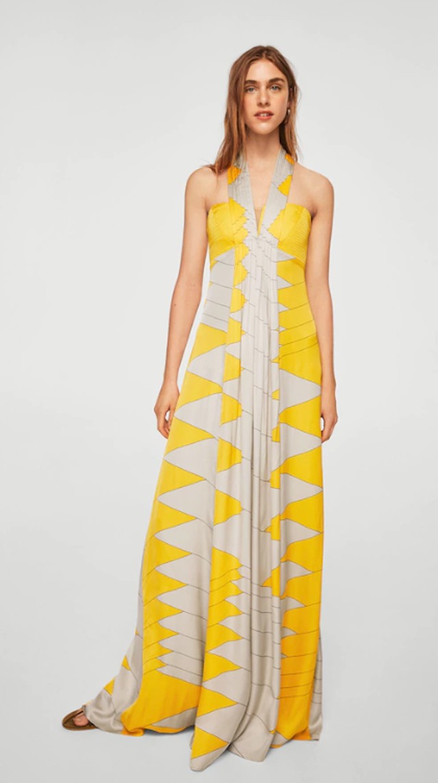 Nyakban megkötős ruha MANGO 39995 Ft 