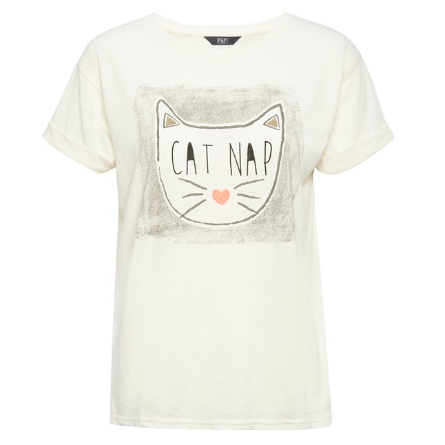 Cicás póló F&F 2990 Ft, Glamour-napokon 2390 Ft