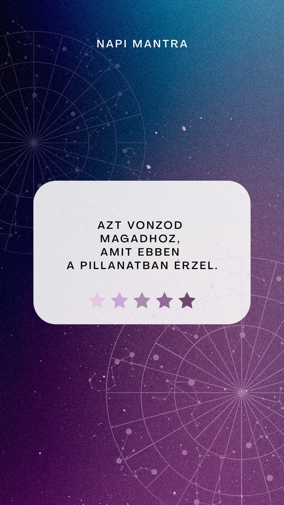 A napi horoszkóp arra kér, figyelj az érzéseidre és a gondolataid minőségére