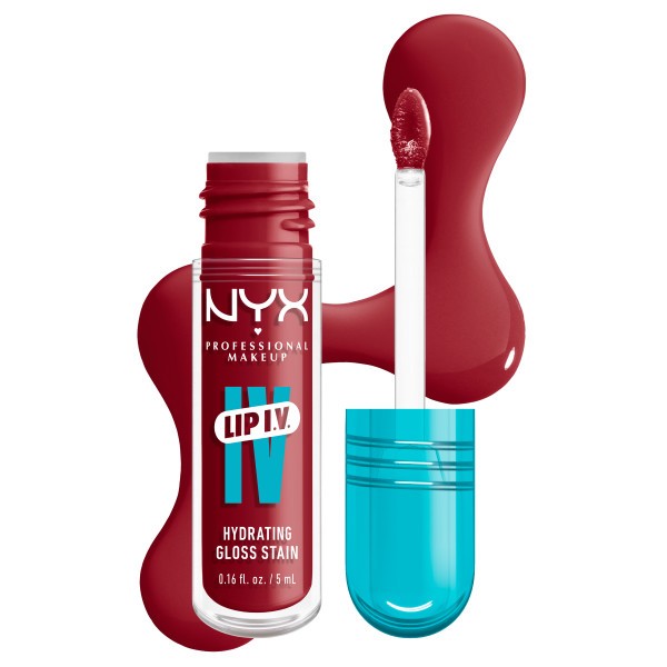 NYX Professional Makeup Lip IV Hydrating Gloss Stain ajakfény, Berry Thirsty