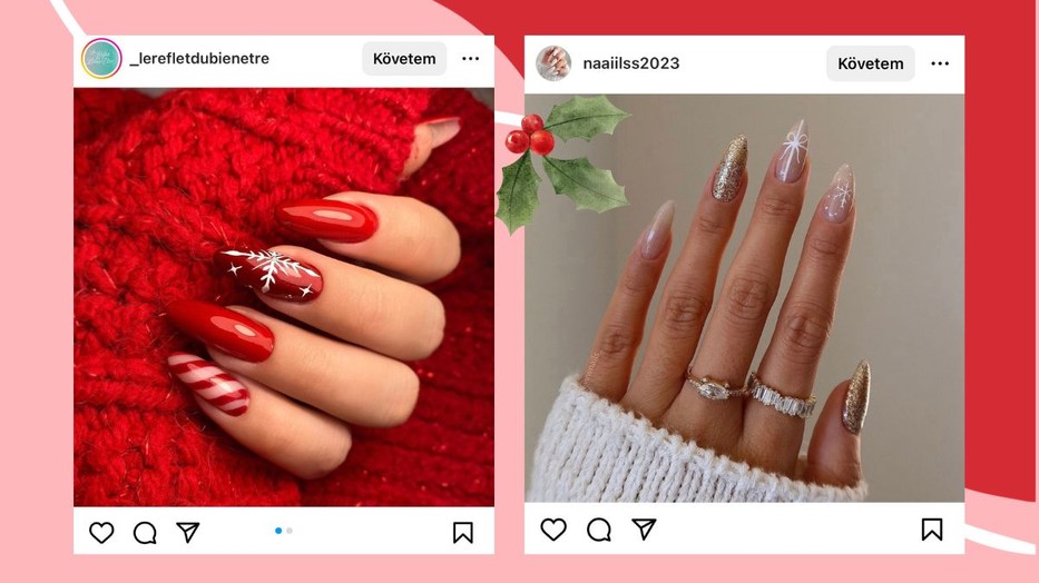 Manikűr ötletek az ünnepekre a Glamour-napok X-MAS Week keretein belülkezdvezményes áron