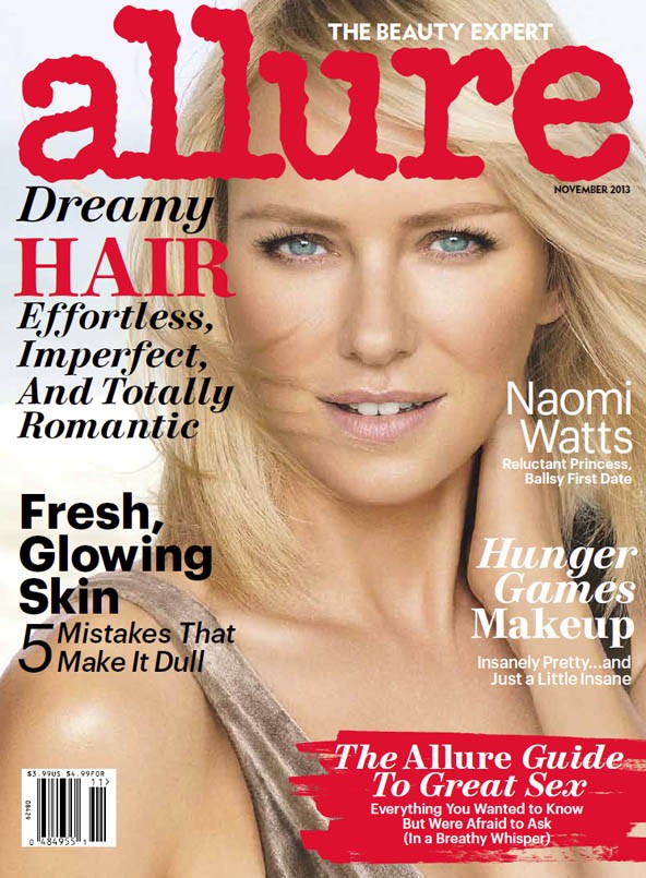 Nem hisszük el! Naomi Watts ősszel 46 éves lesz, de továbbra is dögös, és a legjobb képsorozatokat általában testvére, Ben Watts divatfotós készíti róla. Az Allure is sokadszorra teszi címlapra (ezúttal Carter Smith fotózta), és az olvasók egyáltalán nem unják. 