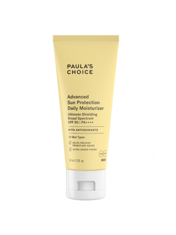 Advanced Sun Protection Daily Moisturizer SPF50+ fényvédő krém PAULA'S CHOICE 16 990 Ft/60 ml (293,16 Ft/1 ml)
