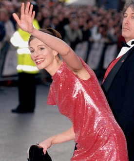 Julia Roberts 1999-ben sikerei csúcsán a Notting Hill premierjén