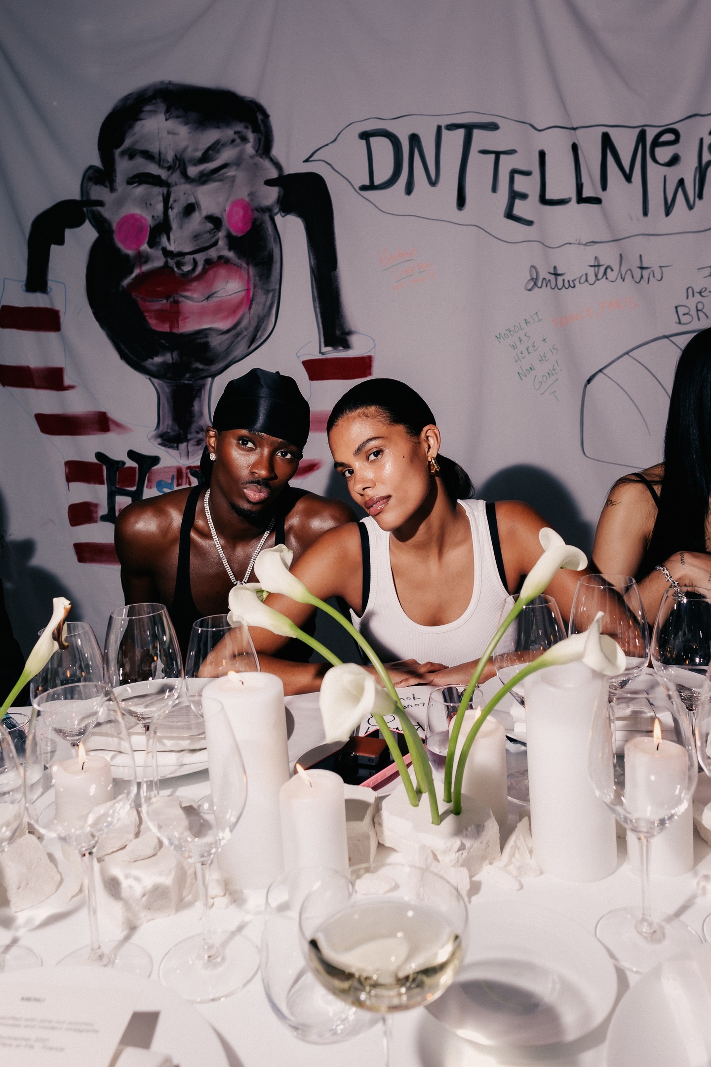 Alton Mason, Tina-Kunakey a H&M Basquiat kollekciójának prezentációján