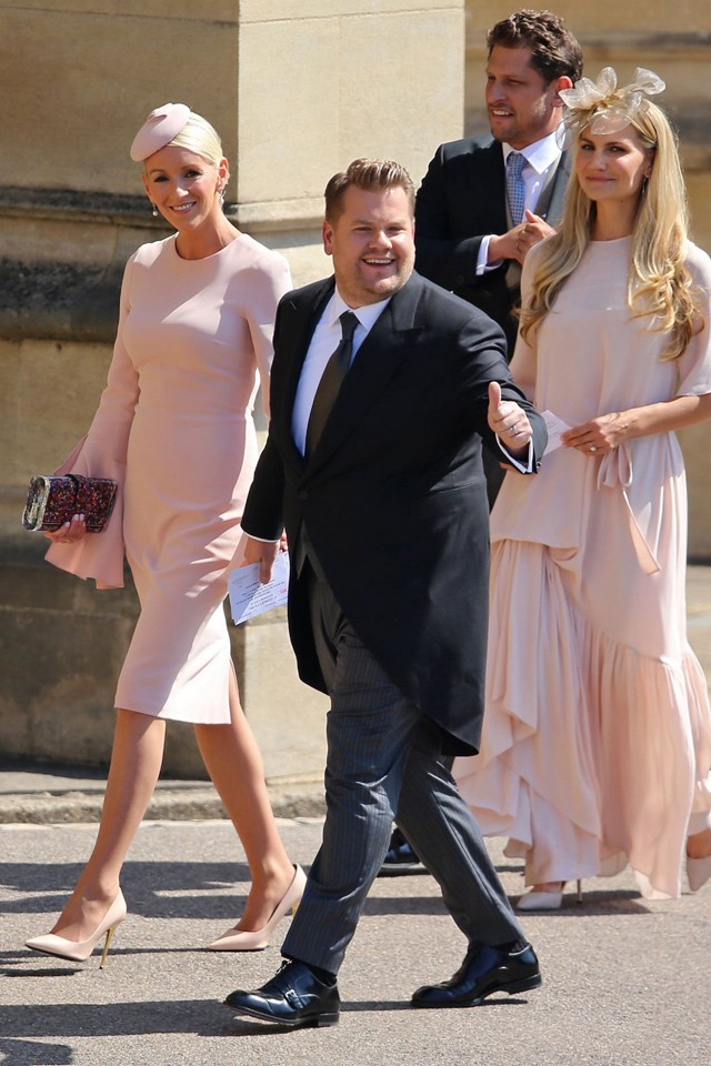 James Corden komikus és műsorvezető féleségével, Julia Carey-vel