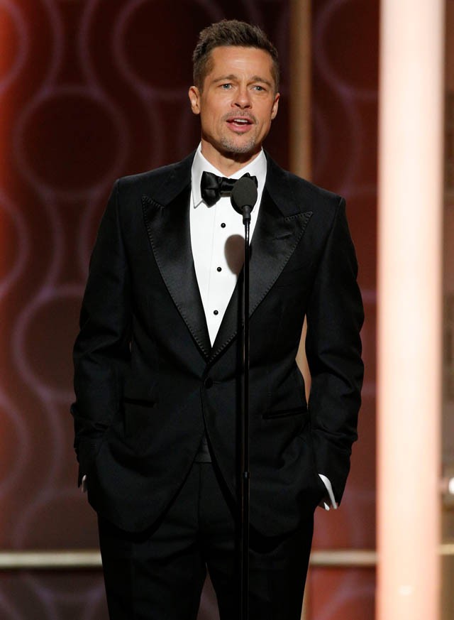 Brad Pitt a Golden Globe gálán