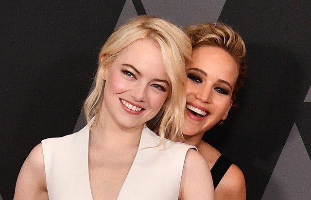 Jennifer Lawrence és Emma Stone