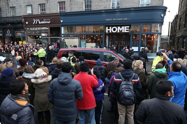 leonardo dicaprio, jótékonyság, ebéd, skócia, edinburg