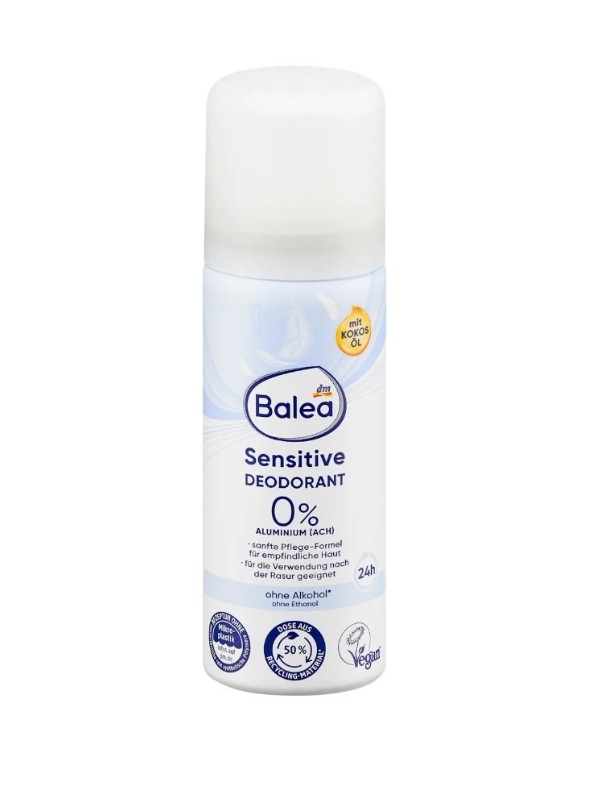 Sensitive mini dezodor BALEA 239 Ft/50 ml (4,78 Ft/1 ml) - dm.hu