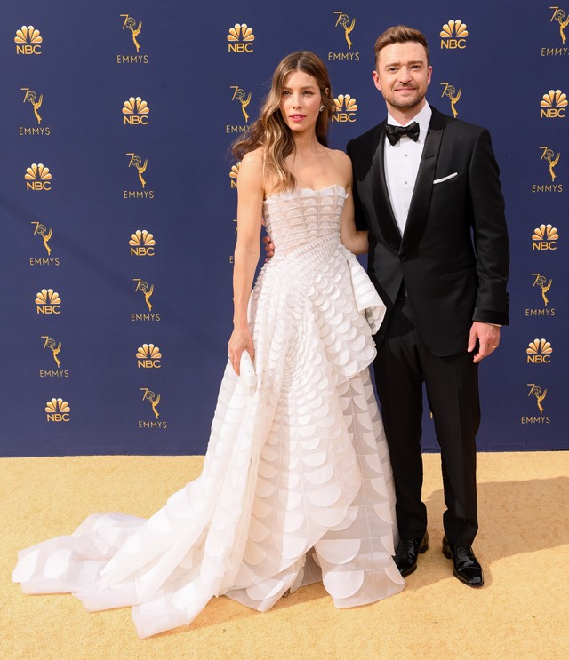 Jessica Biel és Justin Timberlake úgy érkeztek az Emmy gálára, mintha ez lett volna a második esküvőjük