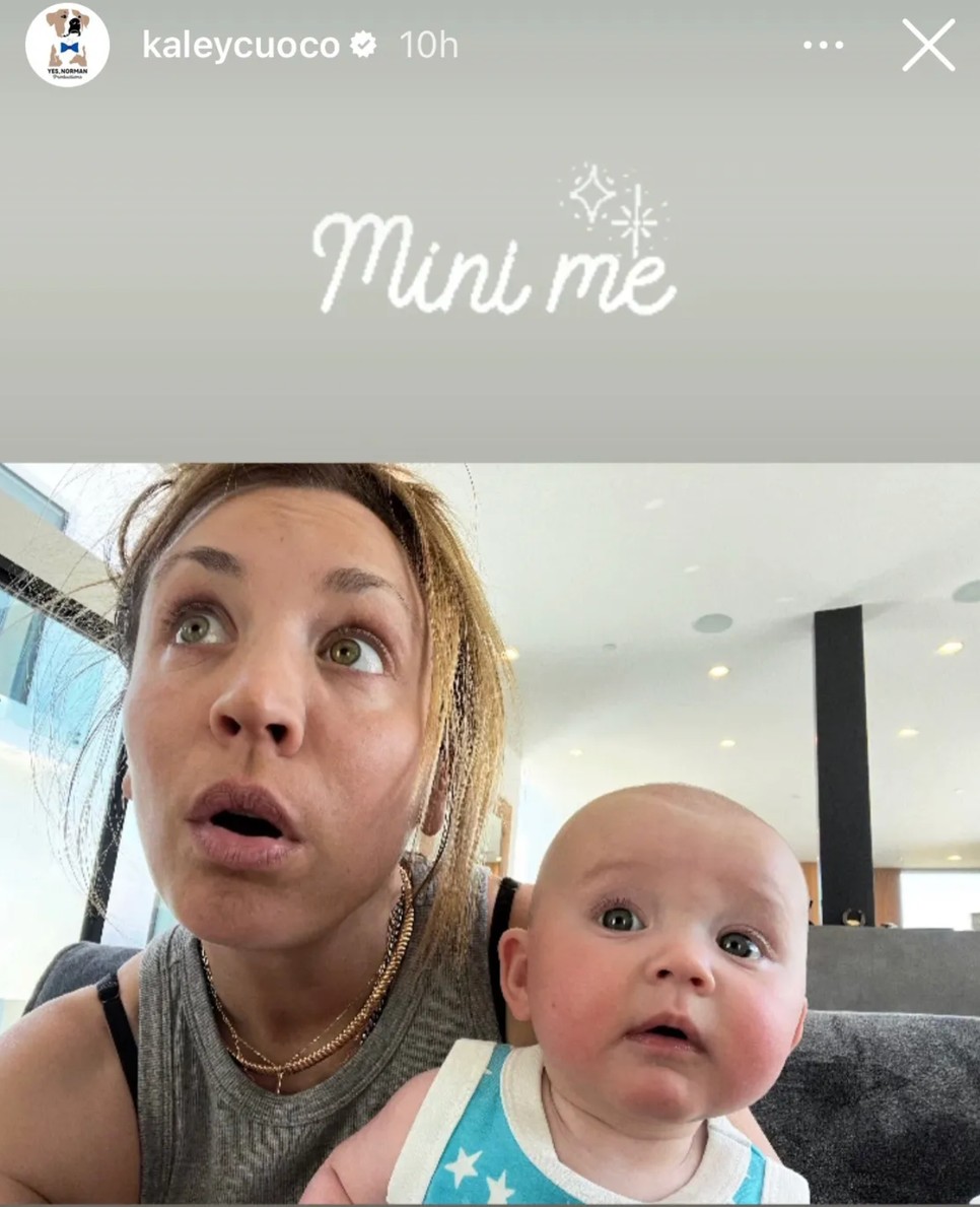 Kaley Cuoco minden pillanatát megéli az anyaságnak