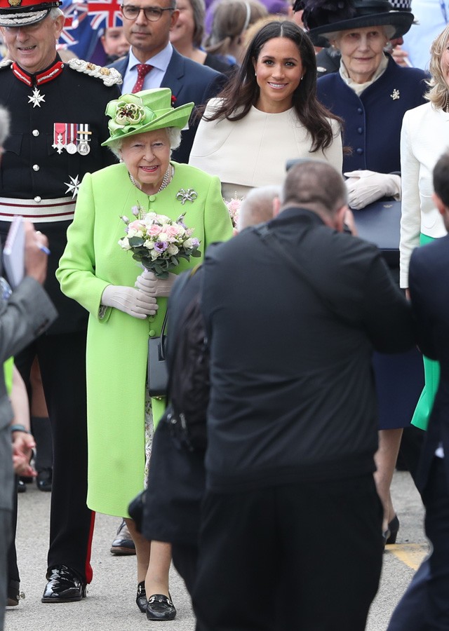 Meghan Markle és Erzsébet királynő