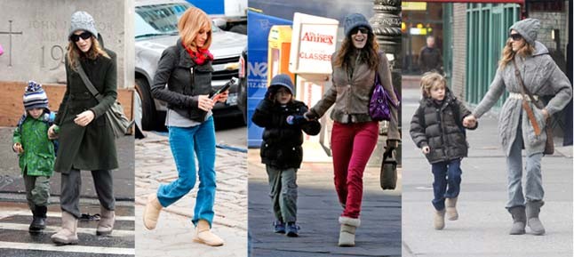 Sarah Jessica Parker imádta az Ugg csizmáit, 2008-2010 között télen csak ezekben járt