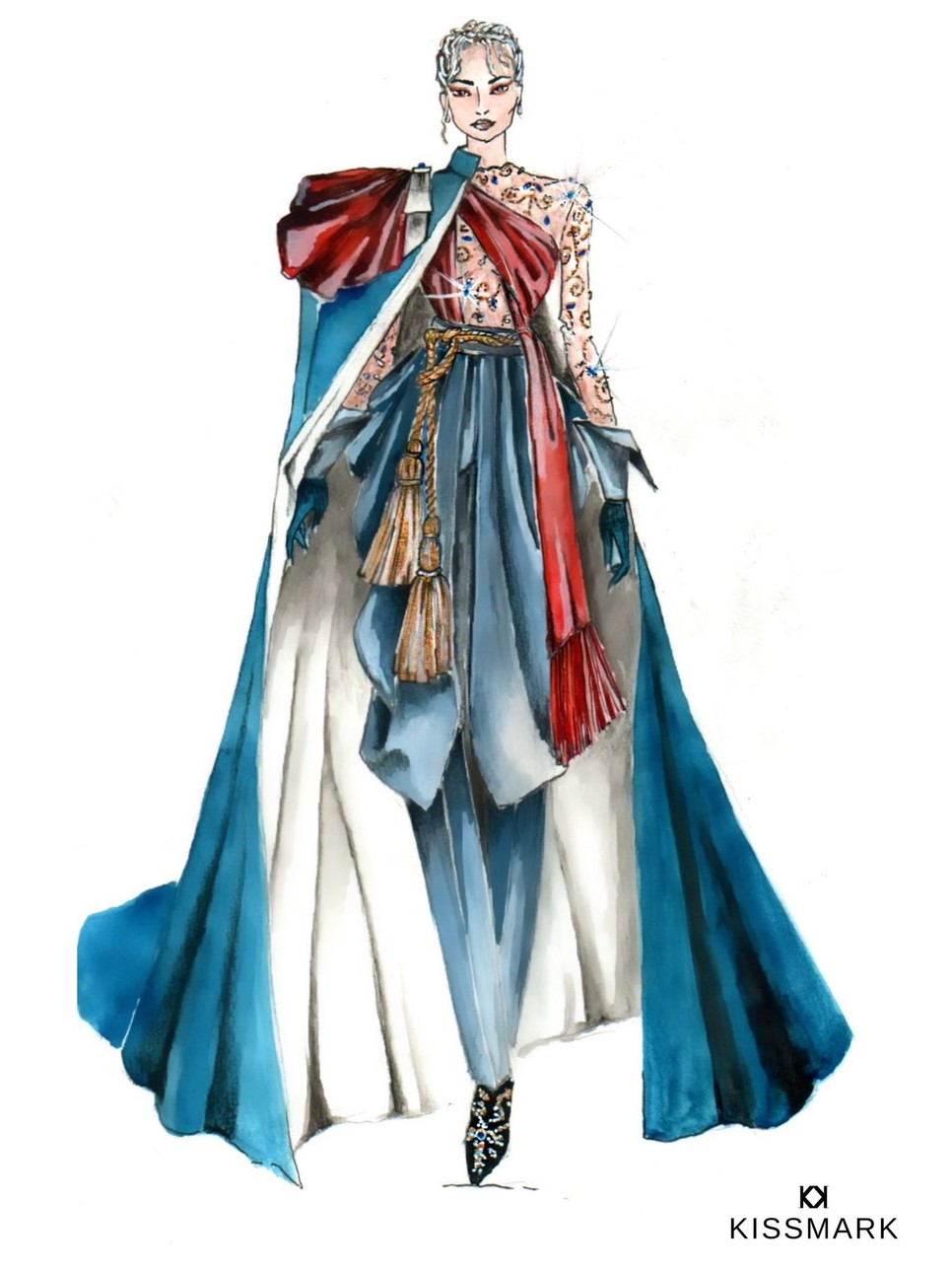 Kiss Márk terve Köllő Babett ruhájára