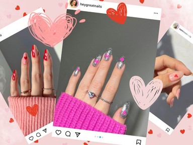 Ezek a Valentin-napi körmök azonnal romantikus hangulatba hoznak!