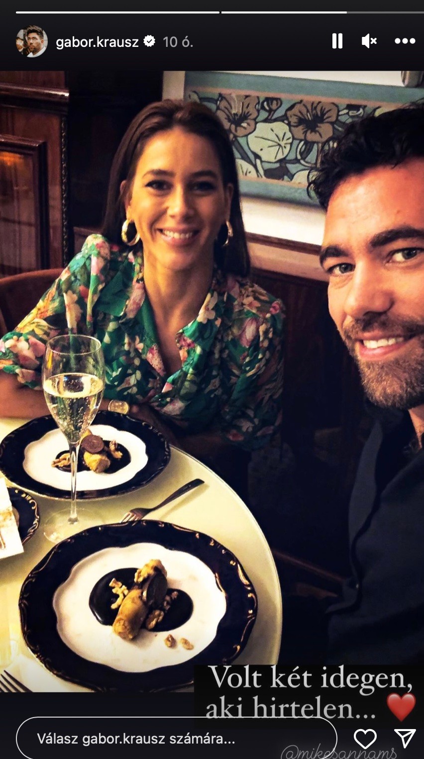 Krausz Gábor és Mikes Anna együtt vacsorázott