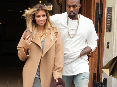 Kim Kardashian és Kanye West Párizsban, kettesben