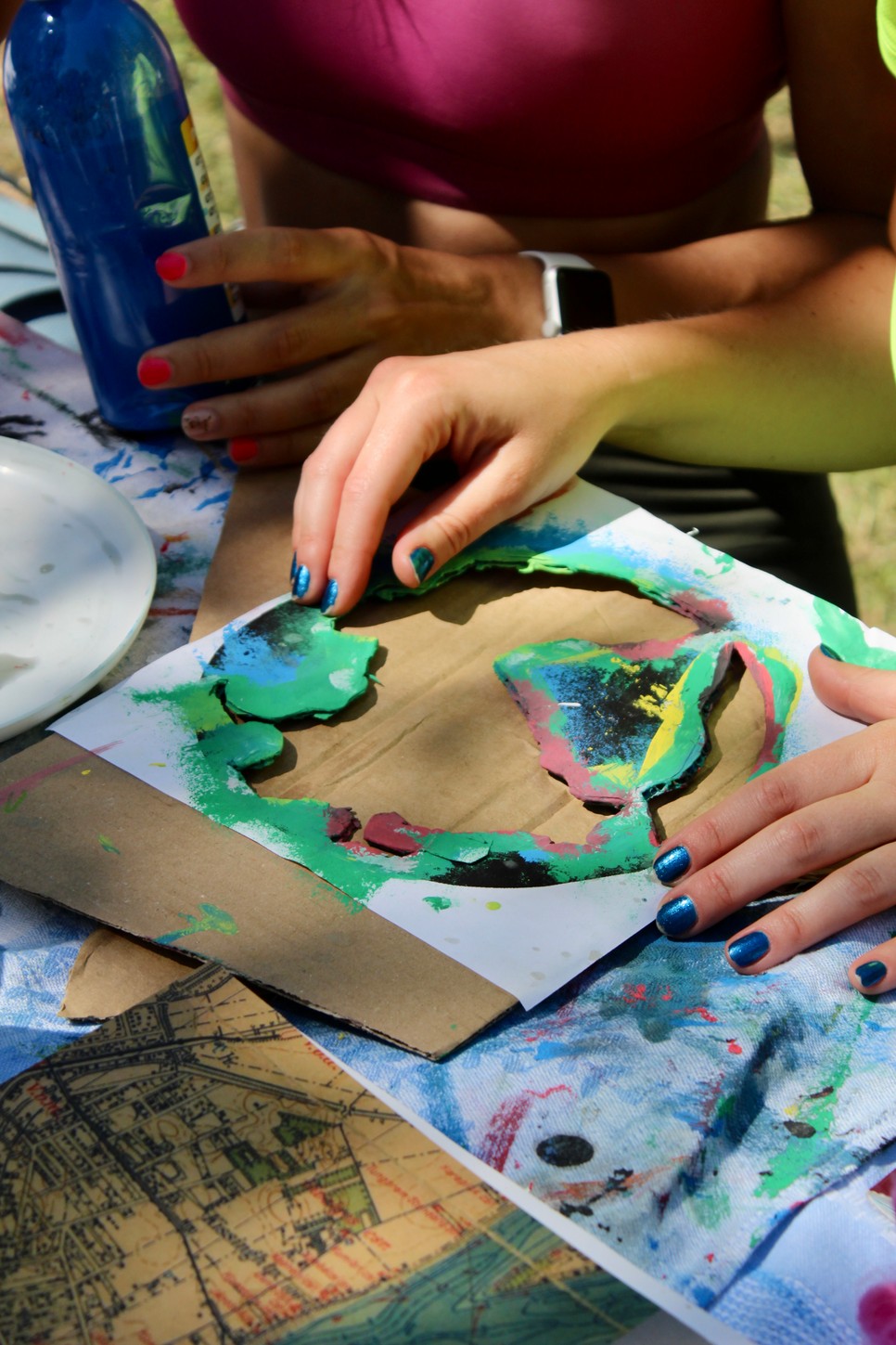 A Sziget fesztiválozói egy zöldebb jövőért festenek