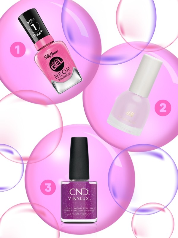 1. Miracle Gel Neon körömlakk (Floresc-Pink) SALLY HANSEN 3299 Ft 2. Körömlakk (She's A Beauty) H&M 1495 Ft 3. Vinylux tartós körömlakk (All The Rages) CND 4990 Ft