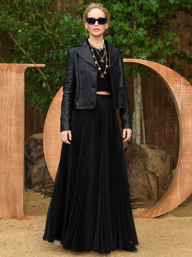 Jennifer Lawrence a Dior bemutatóján