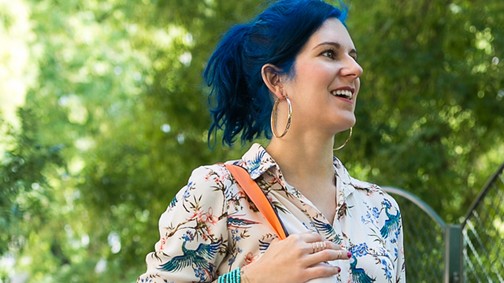 Abonyi Alma ma nem saját táskájával indult útnak