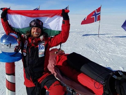 FAntarktiszi siker! -  Déli sark expedíció extrém sportolója célba ért 