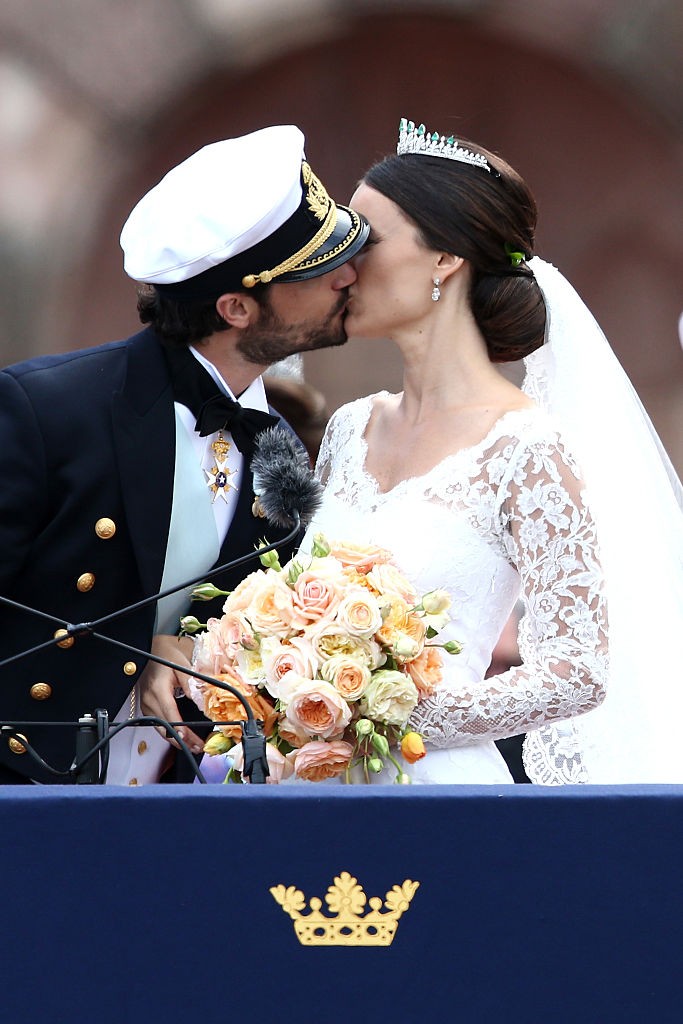 2015-ben Károly Fülöp svéd királyi herceg és Zsófia svéd hercegné csókja a boldogító igen után egyszerűen álomszép volt!