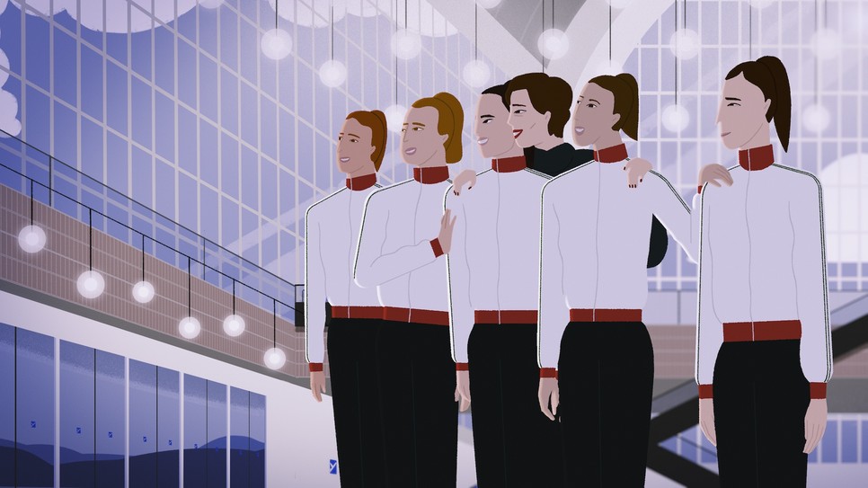 A ritmikus gimnasztika testet és lelket megterhelő pillanatai jelennek meg az animációs filmben