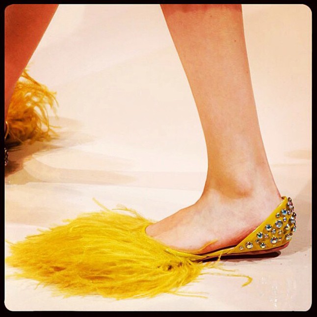 Ilyen cipőket láttunk a Rochas kollekciójában.