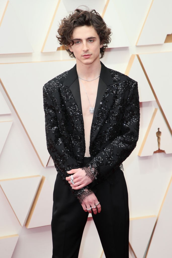 Timothée Chalamet a 2022-es Oscar-gálán