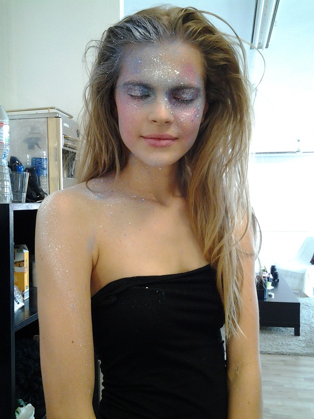 Beauty editorial fotózáson