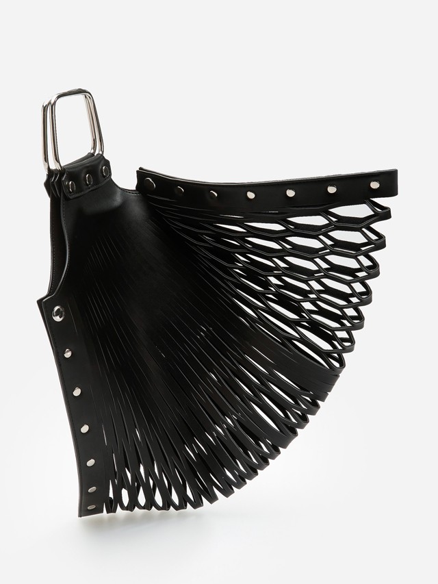 Fém fogantyús, szegecses táska RESERVED 8995 Ft