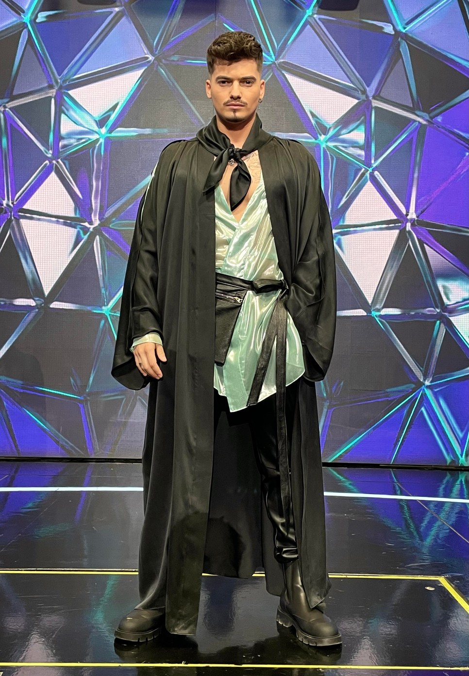 Marics Petia Sztárban sztár színpadán az adás előtt