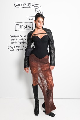 Anaa Saber a H&M Basquiat kollekciójának prezentációján