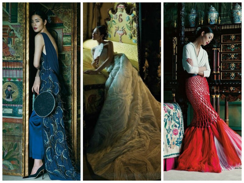 Sun Jun 2015-ös divateditóriálja Liu Wen topmodellel a kínai Harper's Bazaar hasábjain jelent meg