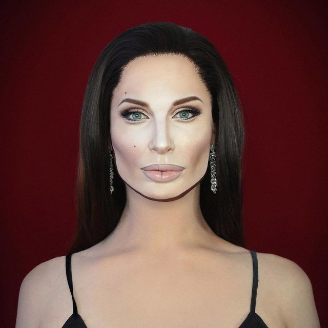 Nem hiszel a szemednek! A brit draq queen hírességek arcát sminkeli magára!