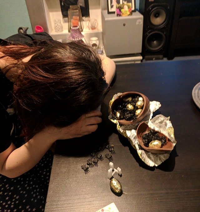 Főleg egy pókfóbiás számára...