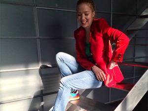 Kovács Patrícia kislányával közösen búcsúzik