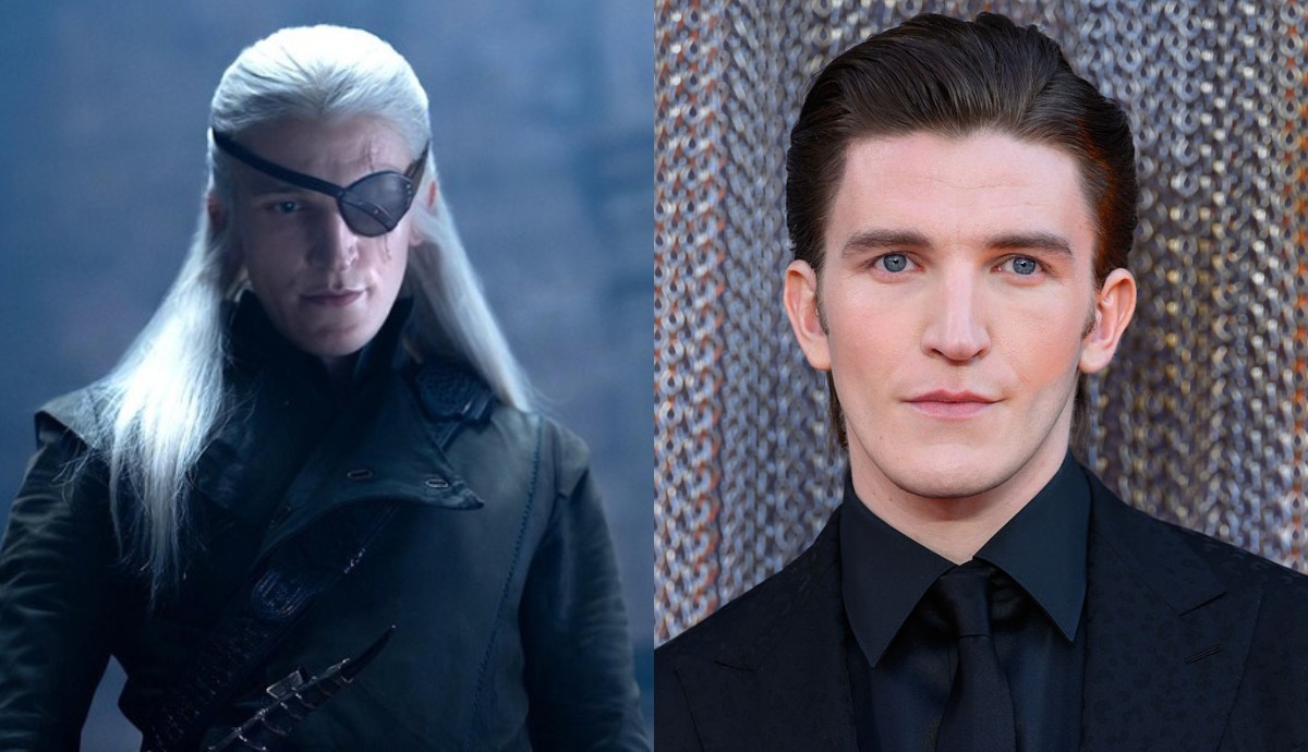 Aemond Targaryen (Ewan Mitchell) – A rettegett herceg és sárkánylovas, akinek a védjegye a hátközépig érő, tükörsima platinaszőke haj és a szemfedő. A valóságban a fiatal színész azonban rövid, modern, sötétebb tónusú frizurával éli mindennapjait.