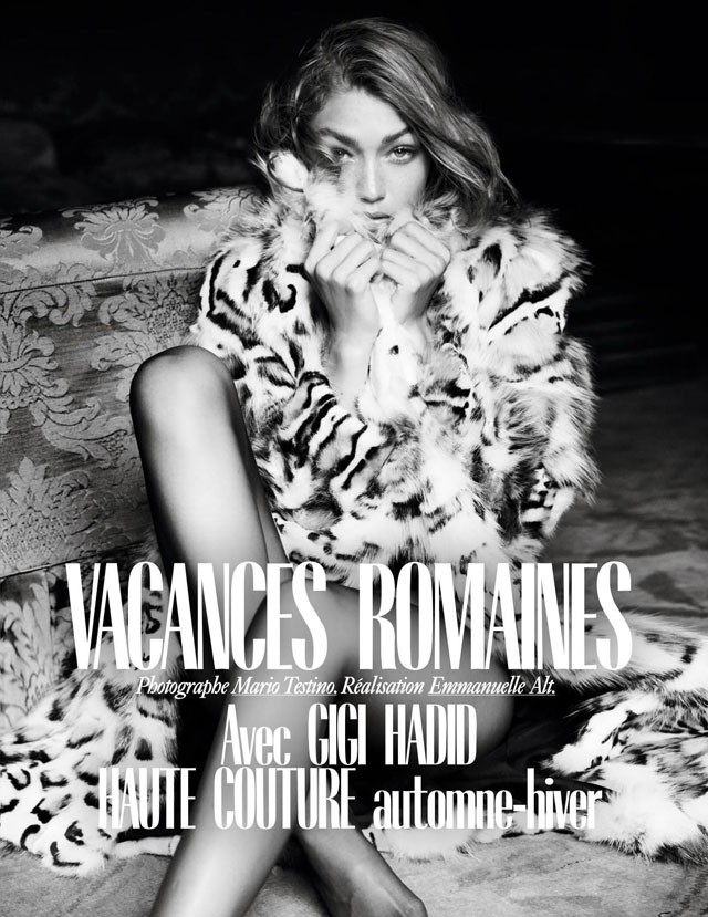 gigi hadid, tommy hilfiger, kampány, anyajegy, címlap, vogue, reebok