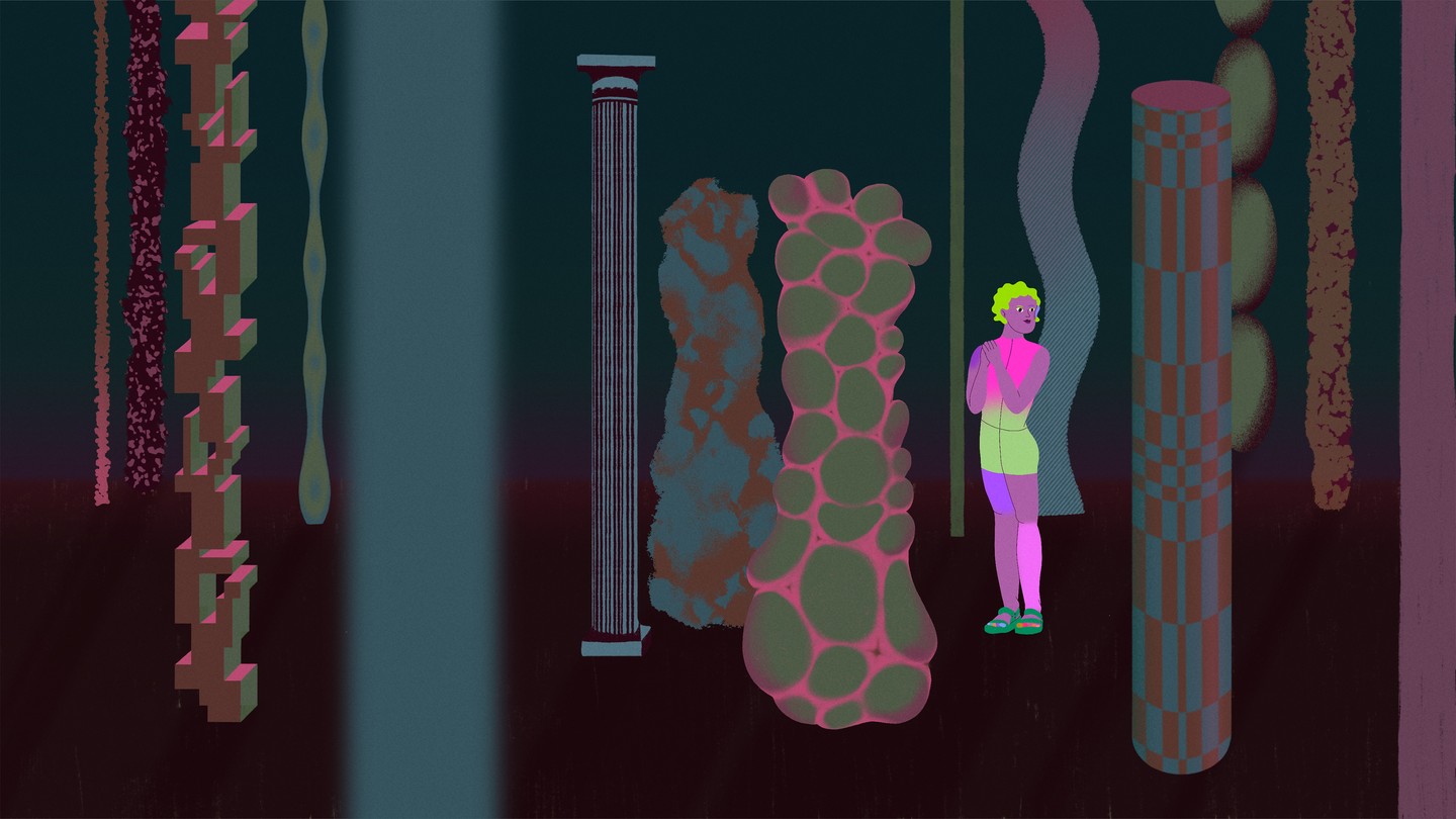 Jelenet a Wish You Were Ear című magyar animációs filmből, melyet Balogh Mirjana rendezett