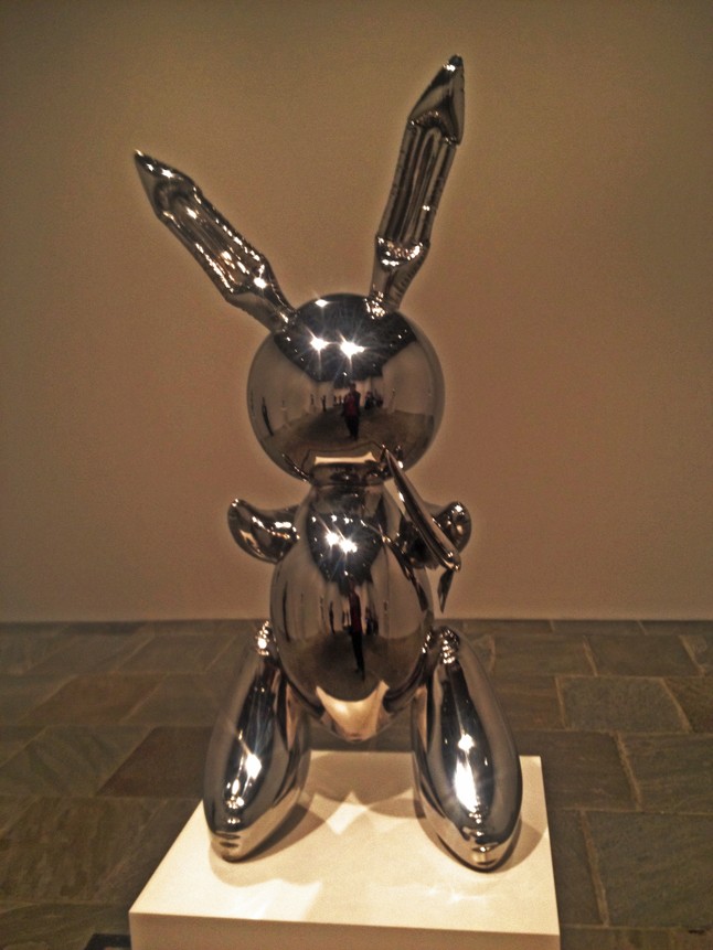 Jeff Koons eredeti műve a Whitney Museumban