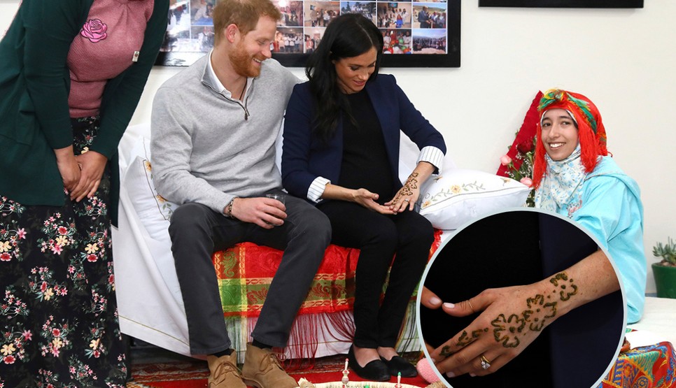  Meghan Markle szerencsehozó henna tetoválást kapott