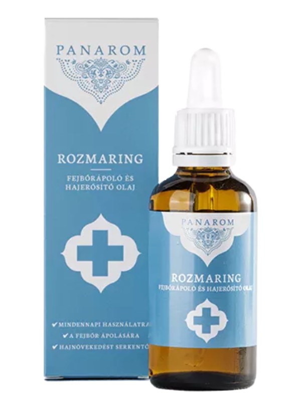 Rozmaring fejbőrápoló és hajerősítő olaj PANAROM 7390 Ft/50 ml (147,8 Ft/1 ml) 