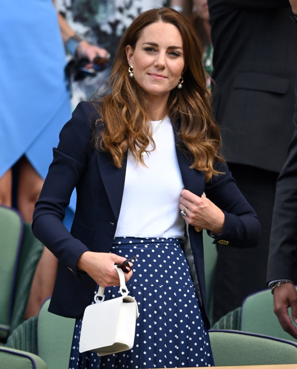  Katalin hercegné 2021. július 2-án a wimbledoni teniszversenyen